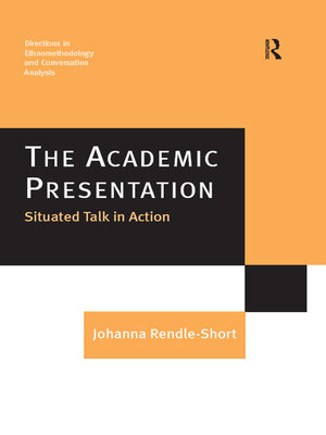 cover image of The Academic Presentation